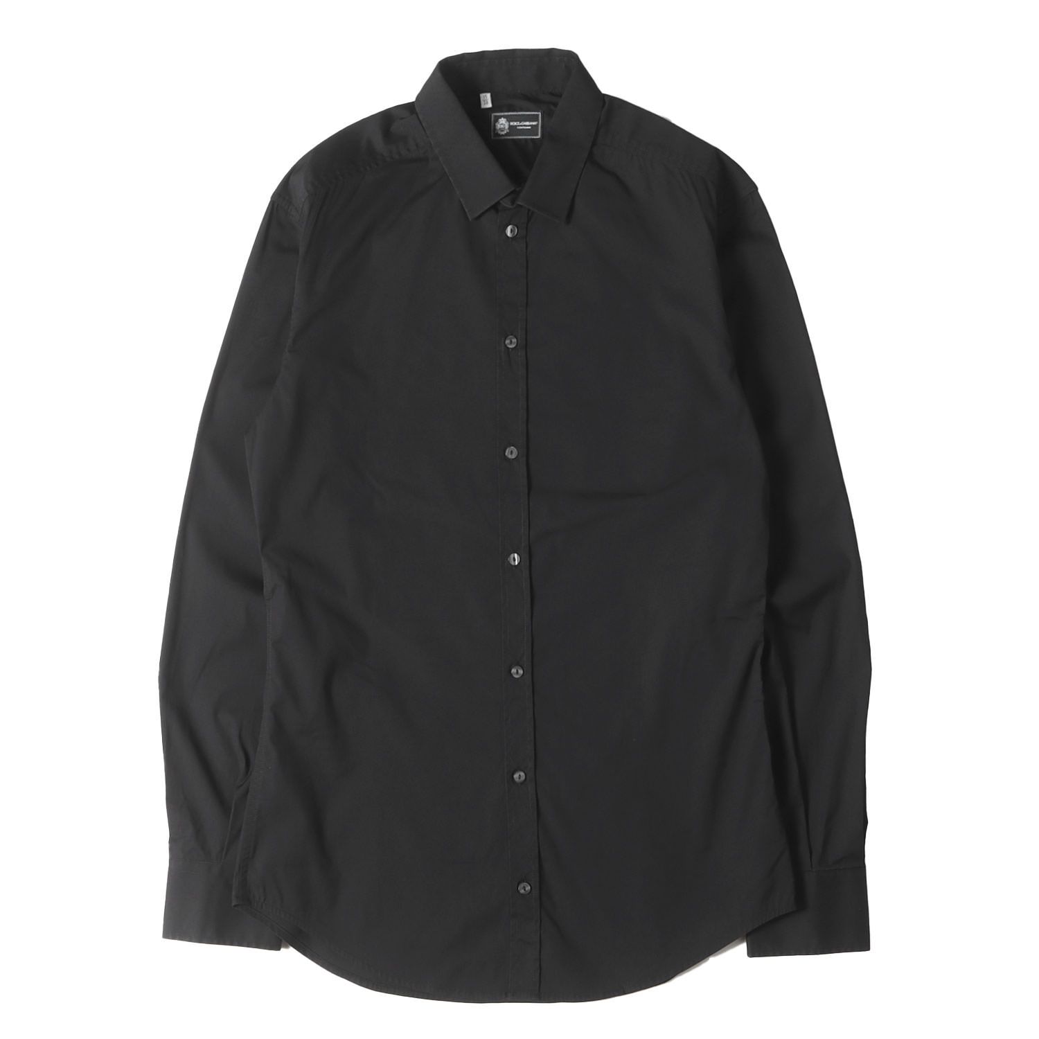 DOLCE＆GABBANA　ドルチェアンドガッバーナ　長袖シャツ　黒　メンズ40 DOLCE&GABBANA ドルチェ&ガッバーナ シャツ サイズ:15