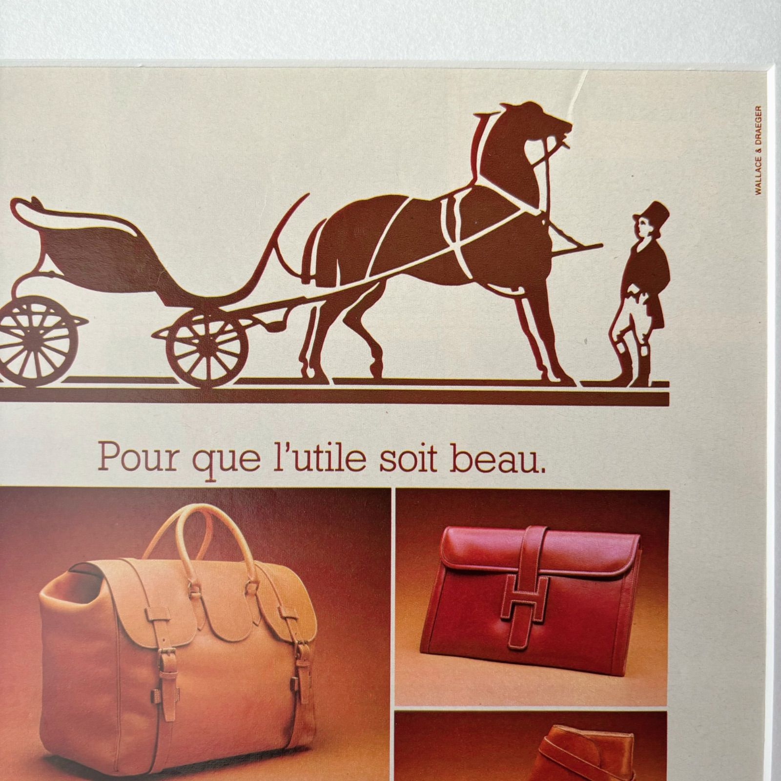 1973 広告＞HERMES エルメス ポスター ヴィンテージ アート