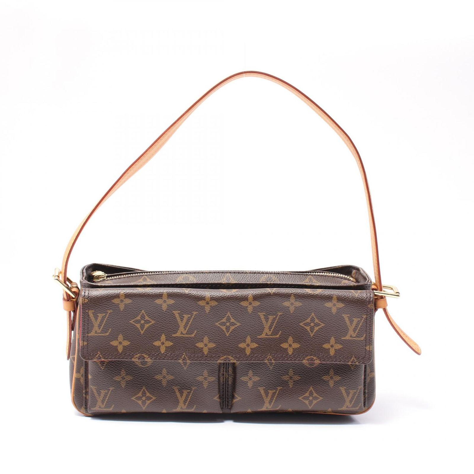 ルイ ヴィトン LOUIS VUITTON ショルダーバッグ ヴィバシテMM モノグラム M51164 PVCコーティングキャンバス レザー ヴィバ シテMM レディース Used A