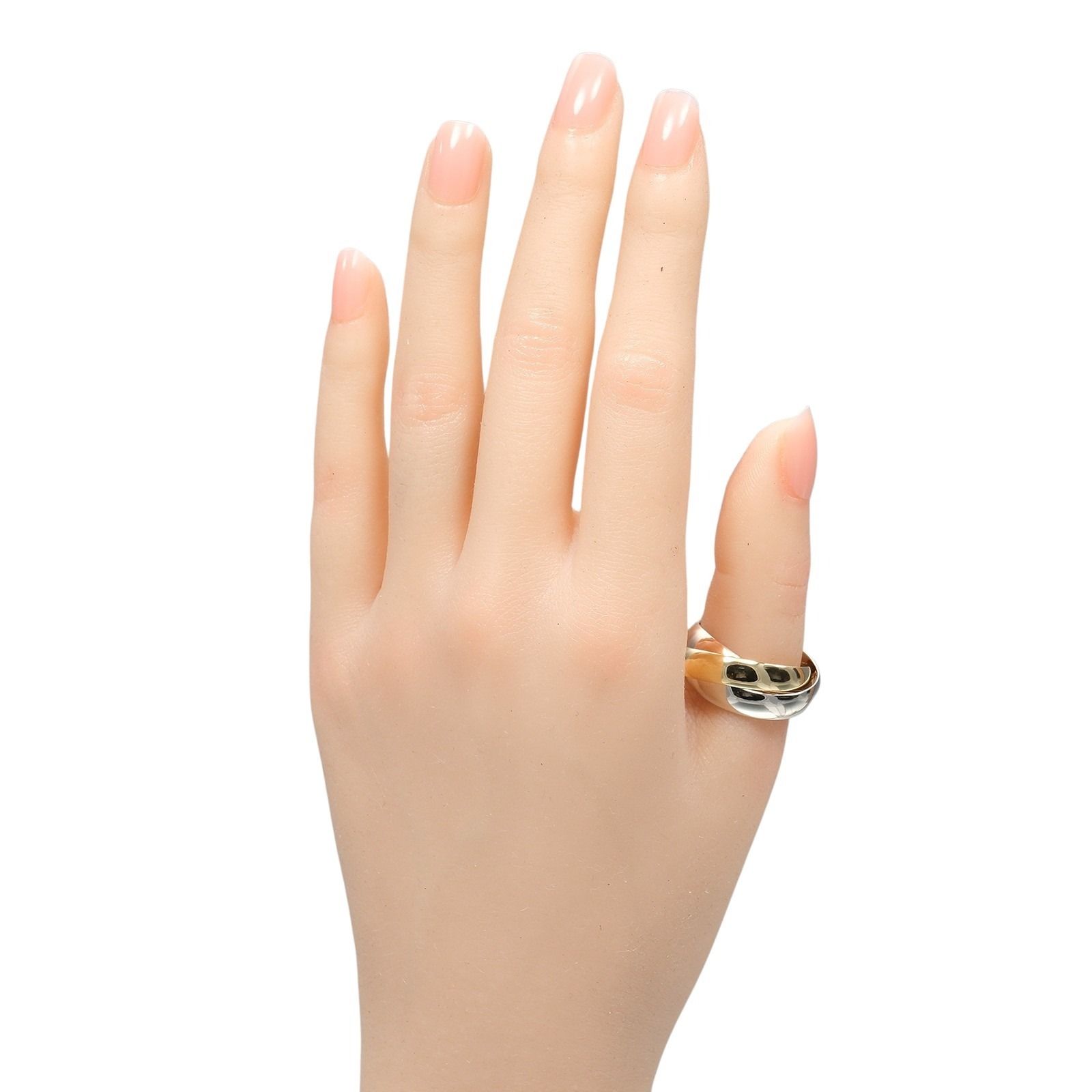 のじこ12号 カルティエ K18YG WG PG トリニティ リング のじこ様専用12号 カルティエ K18YG WG PG トリニティ リング