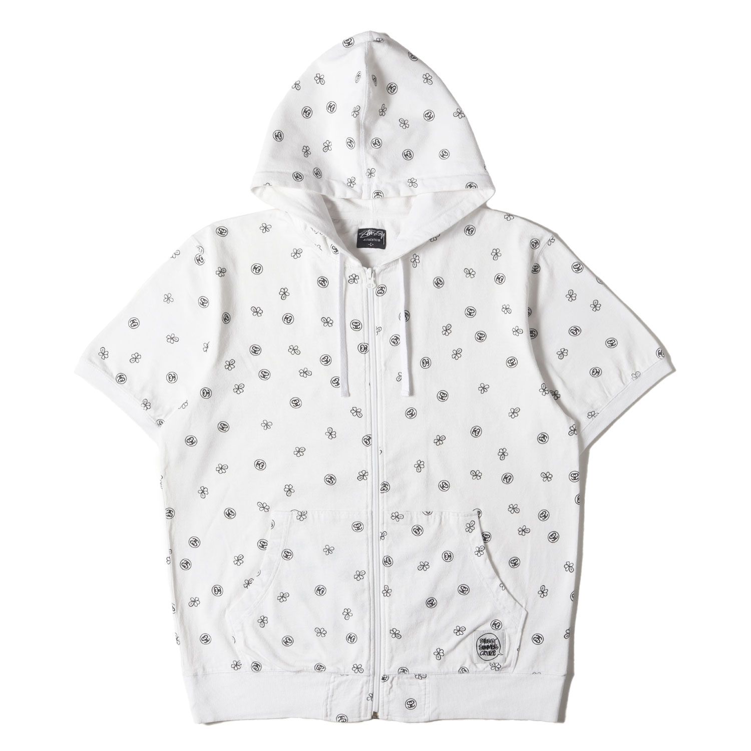 STUSSY パーカー ホワイト 中古・古着通販】stussy (ステューシー
