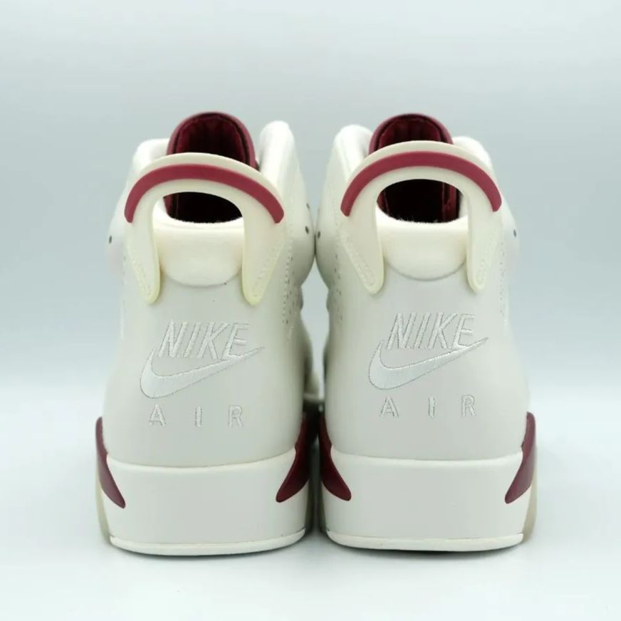 NIKE AIR JORDAN 6 RETRO MAROON 2015 ナイキ エア ジョーダン 6 レトロ マルーン 2015 白 赤 ベージュ  29cm 384664 116 - メルカリ