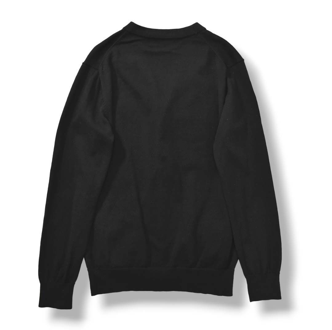 美品】 フレッドペリー FRED PERRY 月桂樹刺繍 コットンニット V