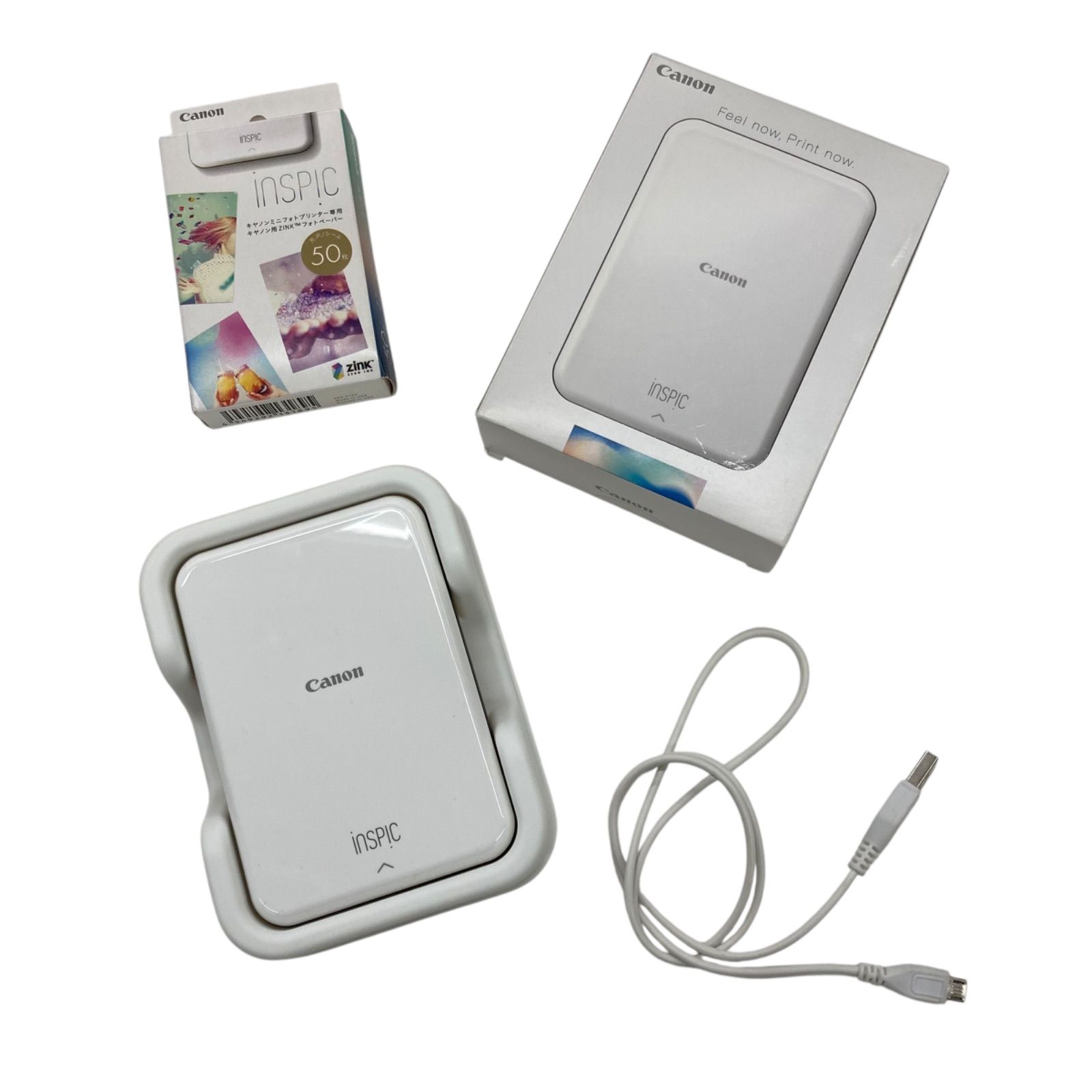 Canon inSPIC PV-123-GD 本体 フォトペーパー50枚セット
