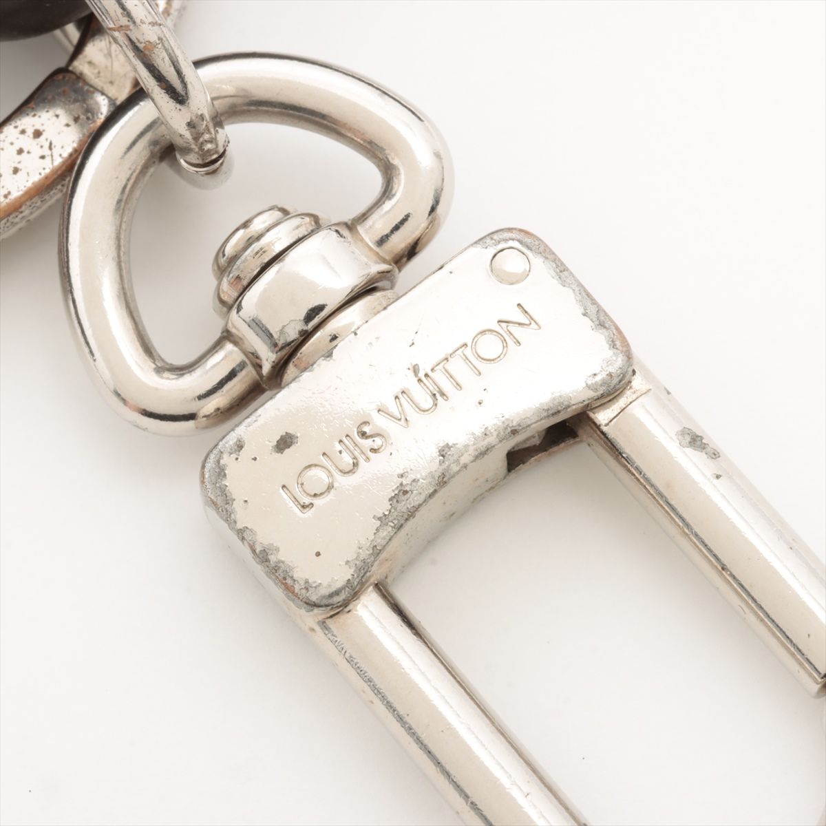 美品 ルイヴィトン モノグラム ポルト クレ LV オックス キーホルダー バッグ チャーム キーリング レザー メンズ レディース TFT 0820-T24 美品 ルイヴィトン モノグラム ポルト クレ LV オックス キーホルダー