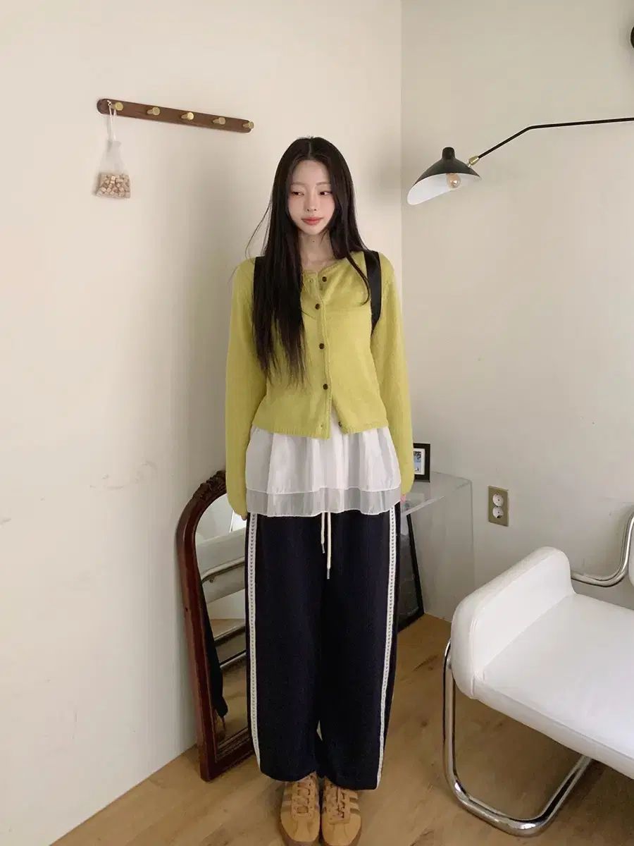 クローゼット付き レイヤードナッシュ カーディガン ジョガーパンツ コーディネートセット