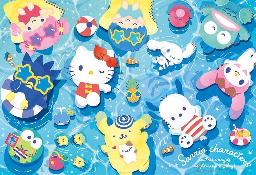 【新品】ビバリー 300ピース ジグソーパズル サンリオキャラクターズ サマーフローティング 26×38 300