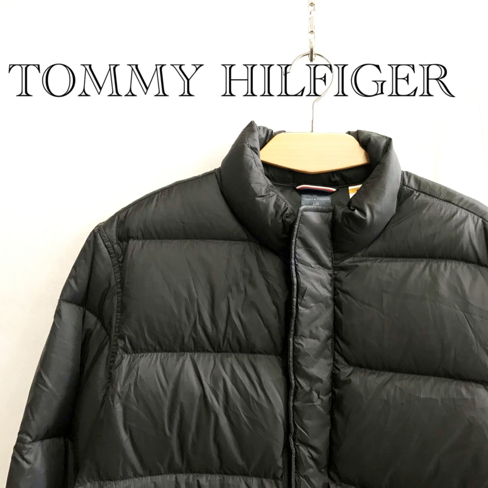 TOMMY HILFIGER トミーヒルフィガー ダウンジャケット L/G ブラック 