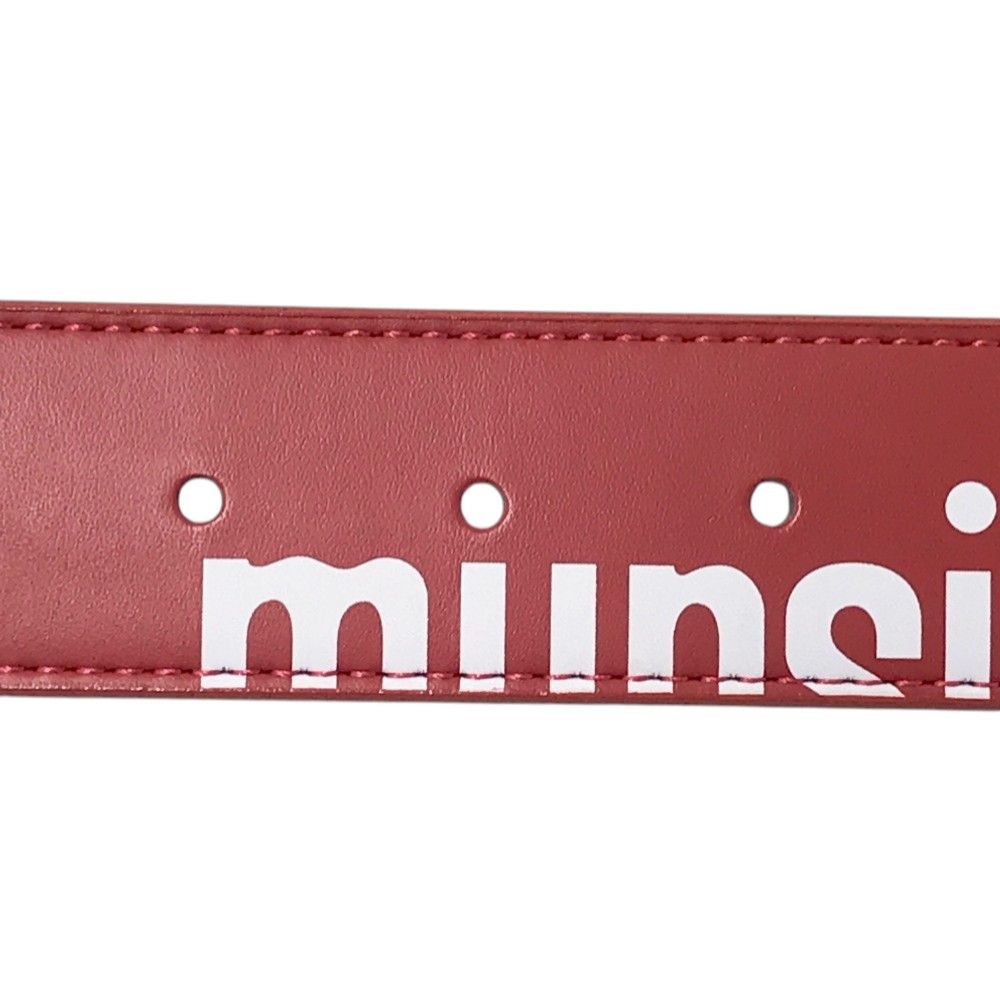 ☆マンシング⛳️新品未使用☆レッド☆ＬＬ MUNSING WEAR マンシングウェア ベルト ロゴ レッド系