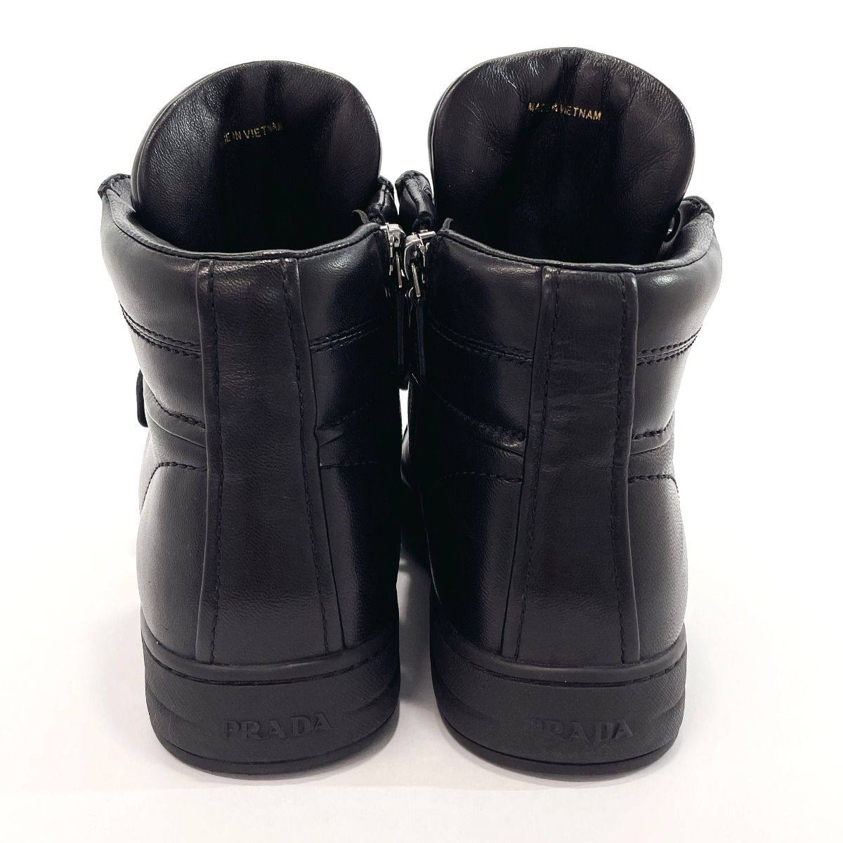 プラダ スニーカー ハイカット 3T5770 ブラック - メルカリ