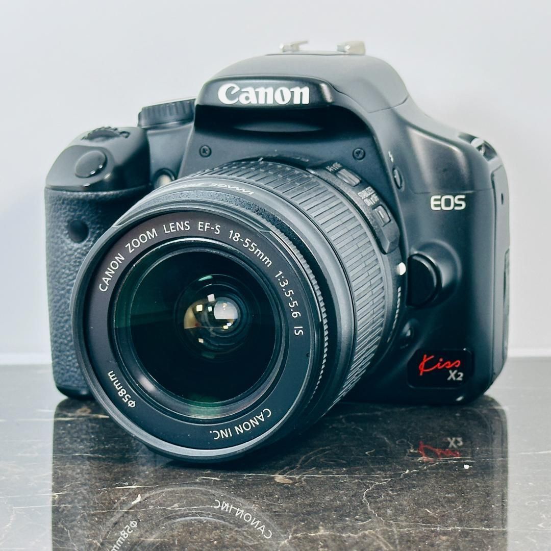 Canon EOS kiss X2 一眼レフ フルセット 美品 a4922 キヤノン Canon