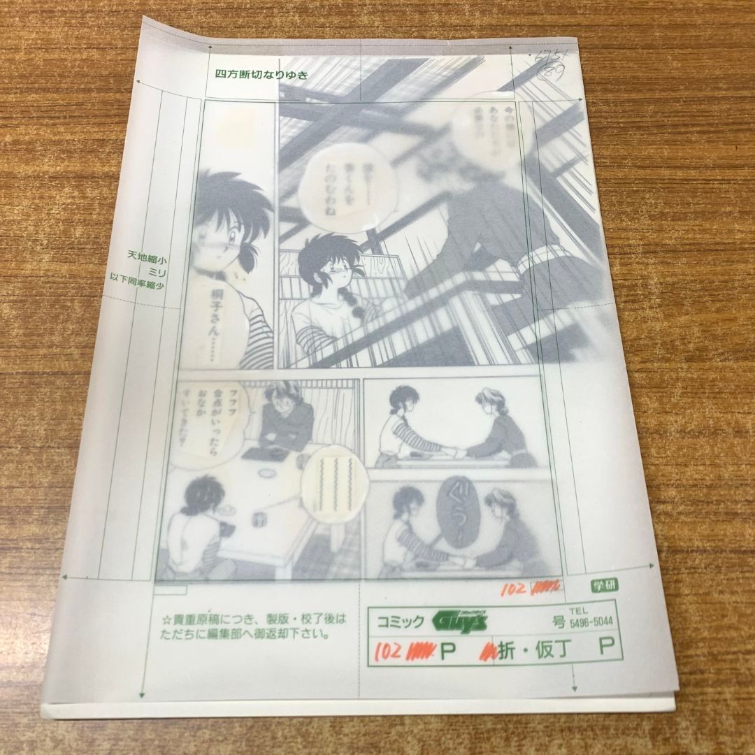 01)【1点限り!】無敵のビーナス 原画/第二部/第2部/102ページ目/池田恵/月刊コミックNORA/ノーラコミックス/学習研究社/漫画/マンガ/A