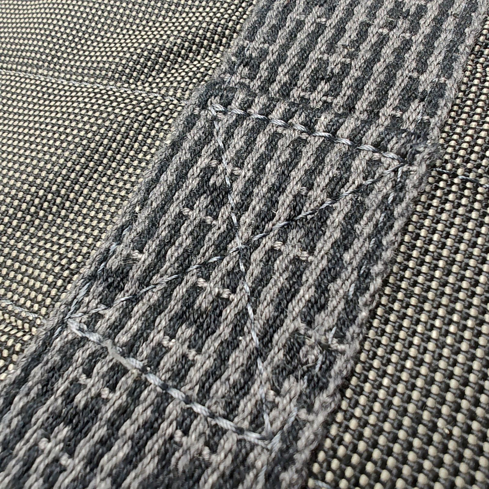 エルメス エールライン バサスPM ショルダーバッグ キャンバス グレー  