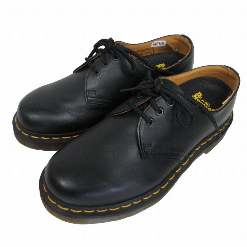 ドクターマーチン DR.MARTENS 1461 aw004 S107P 3ホール ドレスシューズ 革靴 プレーントゥ ローカット 黒 ブラック UK3 22cm相当