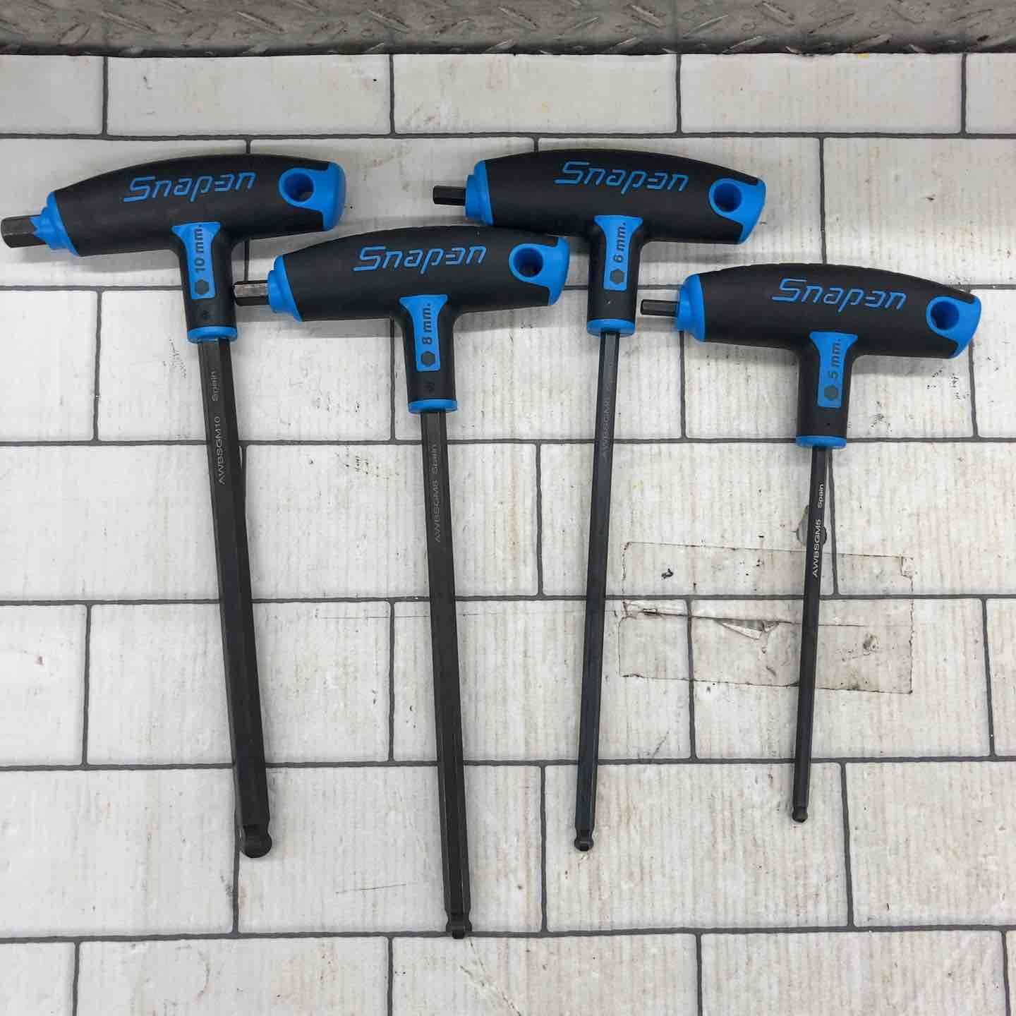 スナップオン Snap-on T型 L型 ヘックスコンビネーションレンチ 8ピースセット ミリサイズ AWSGM800 所沢店