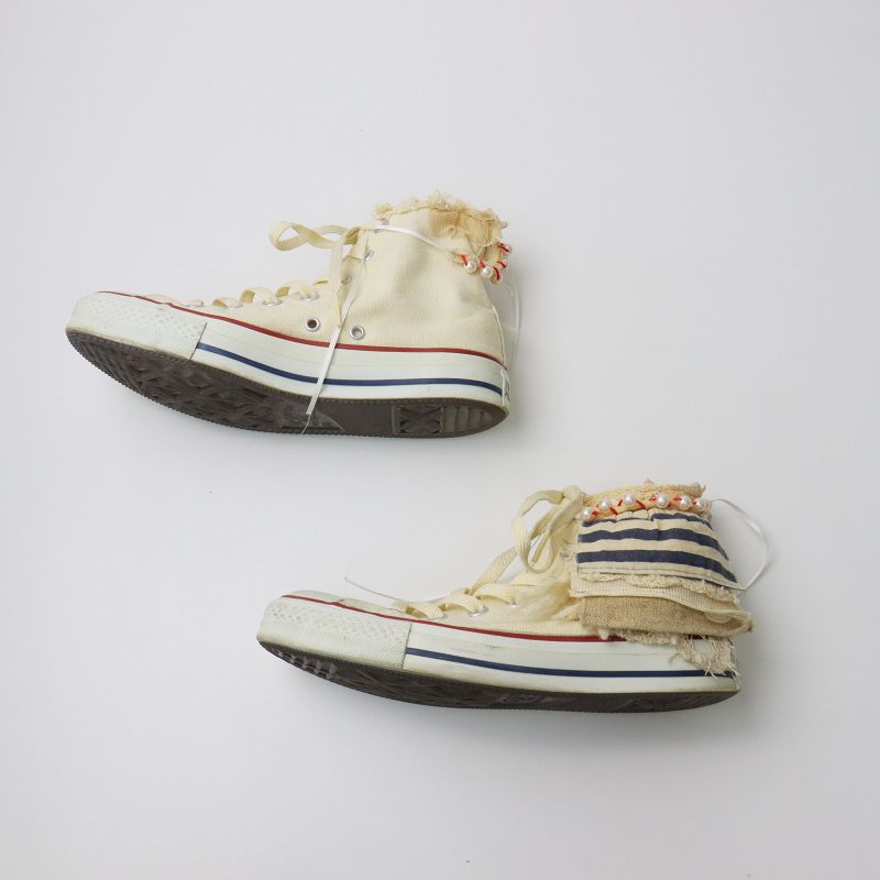 CONVERSE コンバース×RehersalL リハーズオール リメイクスニーカー 24.5/アイボリー 靴 オールスター ハイカット【2400013445955】  - メルカリ