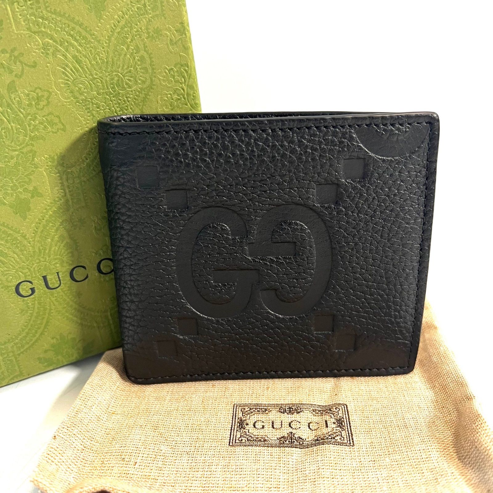 GUCCI グッチ ジャンボGG ウォレット 折り財布 レザー 二つ折り
