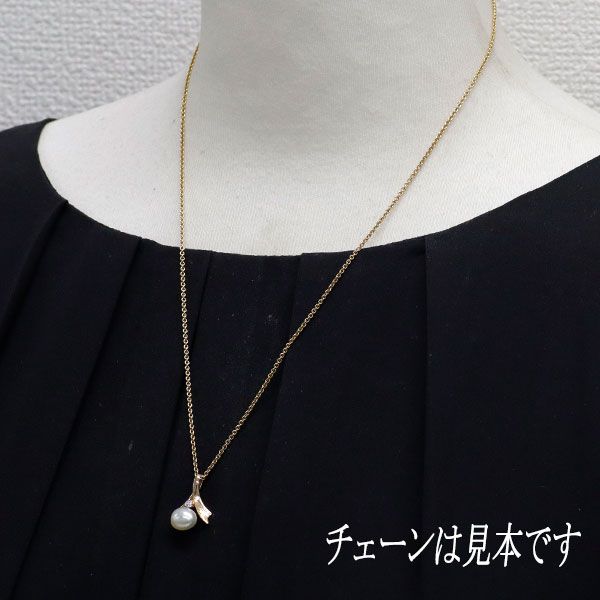 専用JF356★高級 淡水真珠10.0mmD0.26ct K18WGヘッド ソ付 淡水真珠のロングステーションネックレス | 燈花製作所 Touka Works