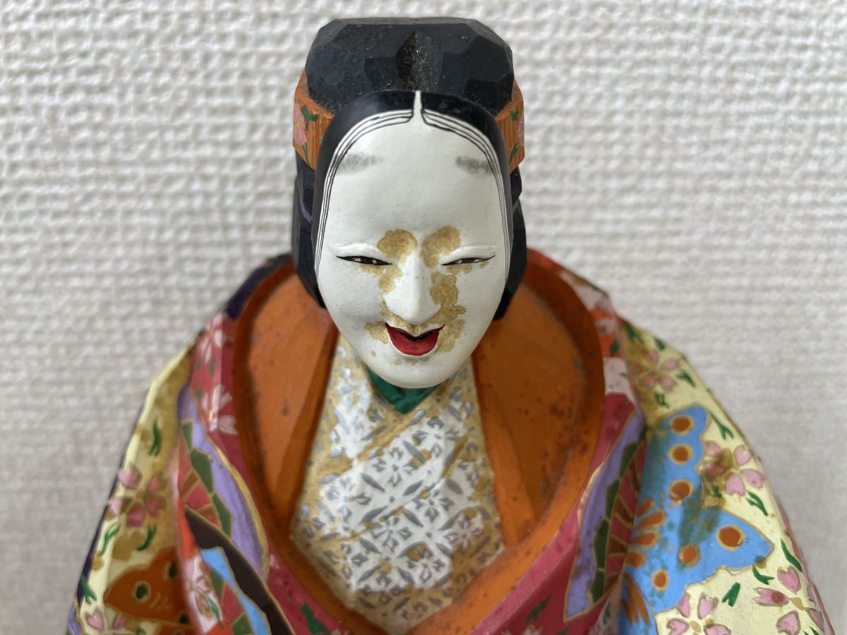 熊野」池田秀鳳 作 木彫彩色 【工芸品】シミ、傷汚れ有 - コムテージ