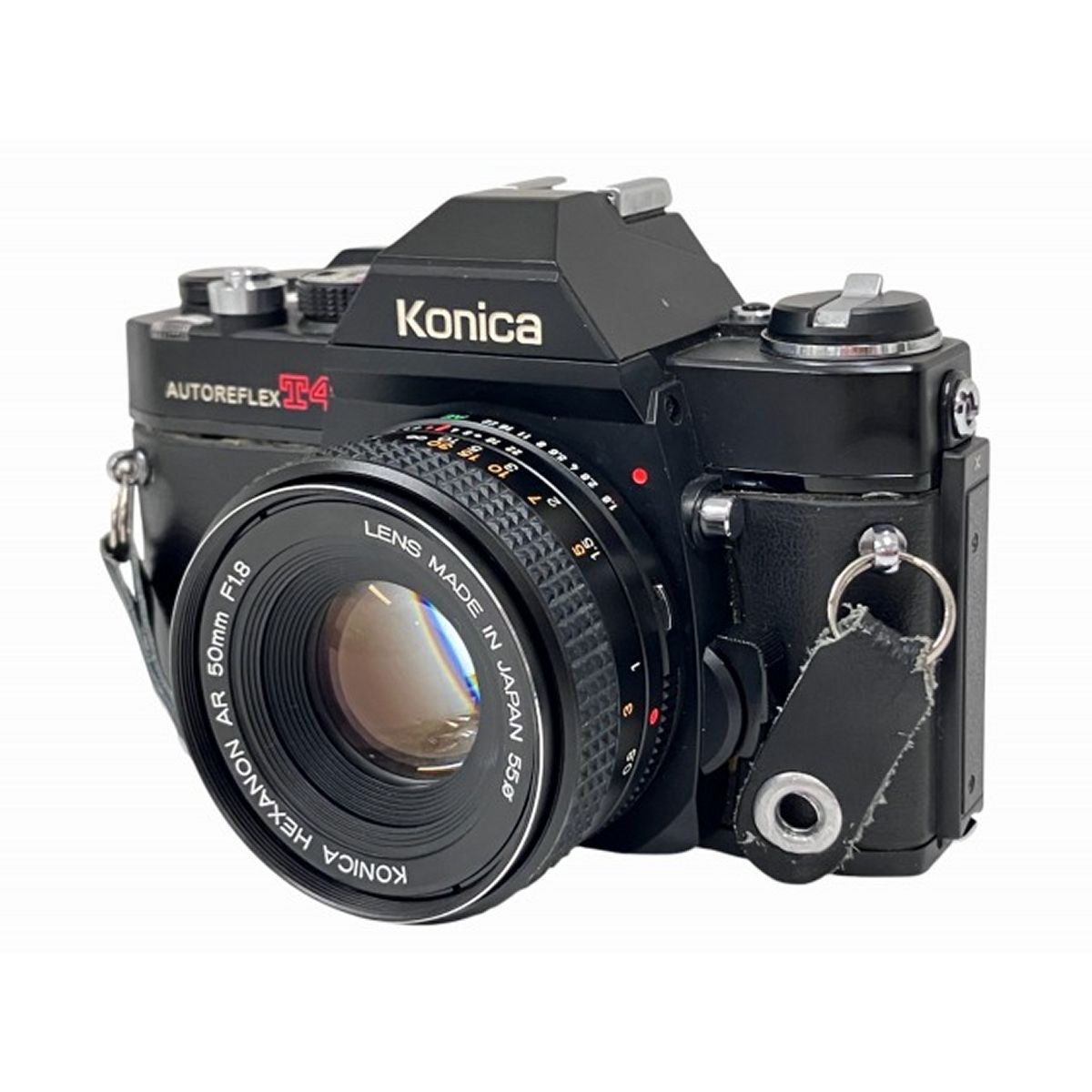 Konica AUTOREFLEX T4 フィルムカメラ HEXANON AR 50mm F1.8 レンズセット コニカ ジャンク O9924082