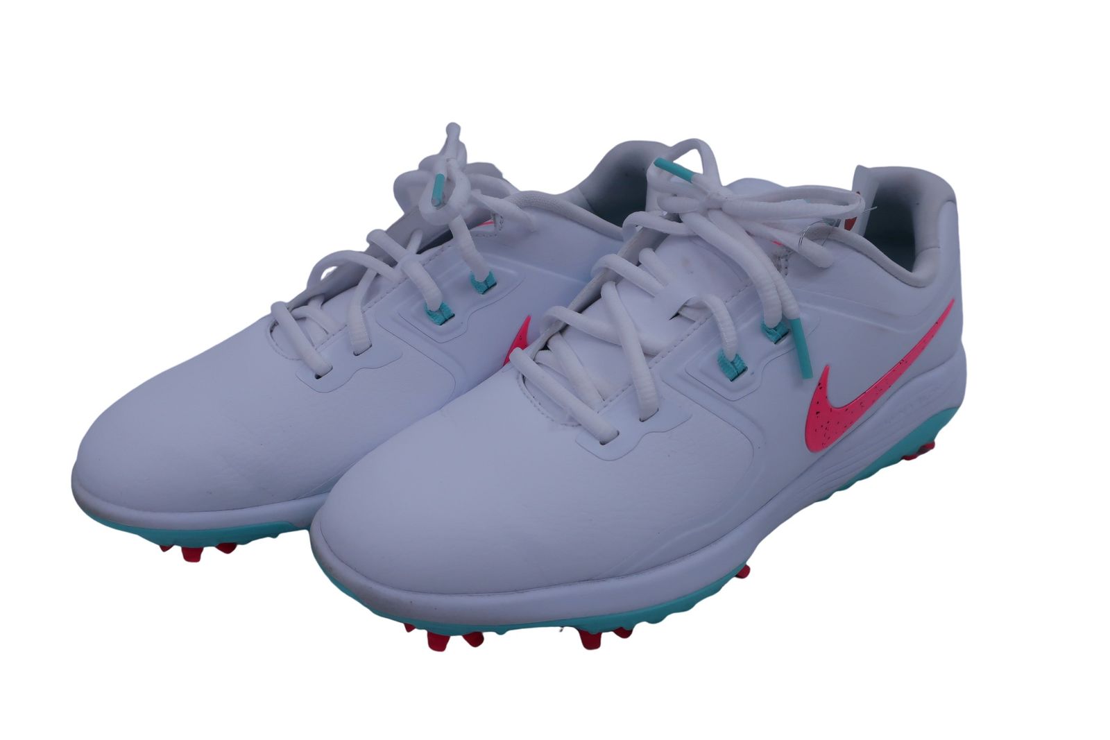 【美品】NIKE GOLF(ナイキゴルフ) ゴルフシューズ 白ミントグリーン メンズ 26.0cm AQ2197-105 ゴルフ用品 2410-0909