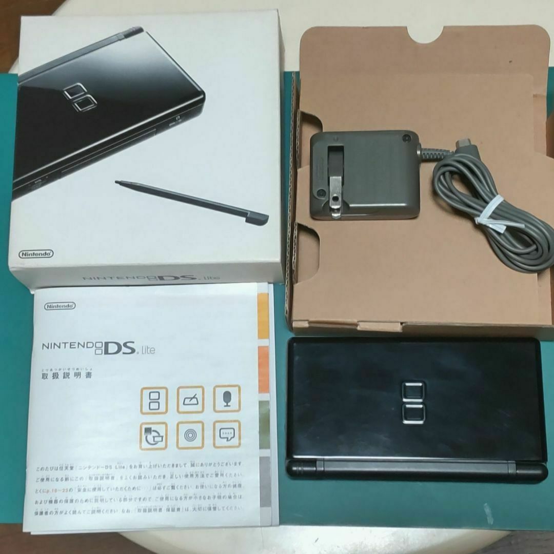 Nintendo DSlite ジェットブラック 本体 外箱付き（中古品・外箱