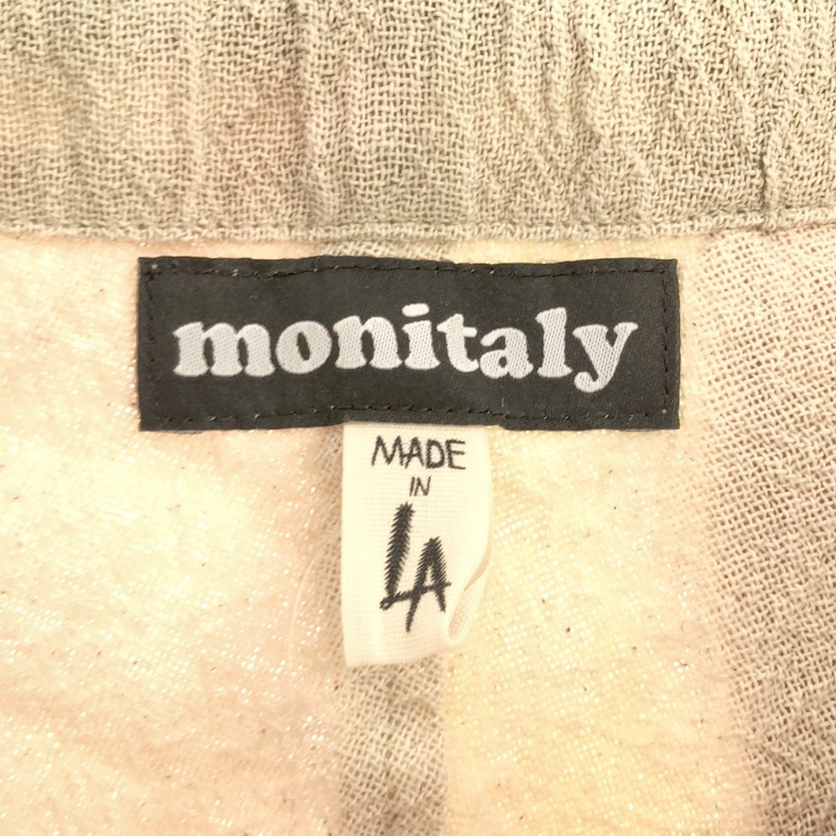 MONITALY モニタリー Wide drop crotch pants ワイドドロップ