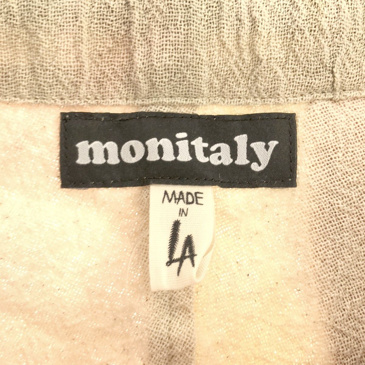 MONITALY モニタリー Wide drop crotch pants ワイドドロップクロッチパンツ マルチカラー XXS - メルカリ