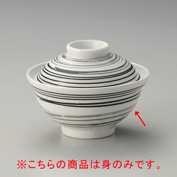 和食器 ホ357-088 白うずライン蓋丼(身のみ) 【公式通販】