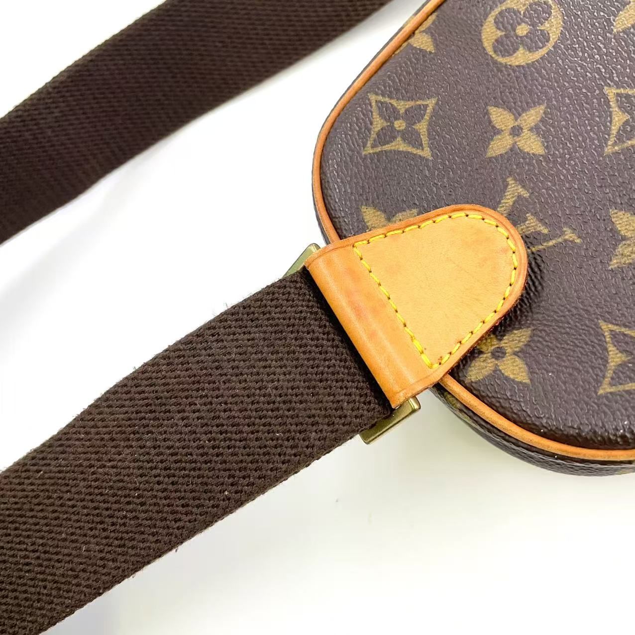 レザー×PVC ブラウン