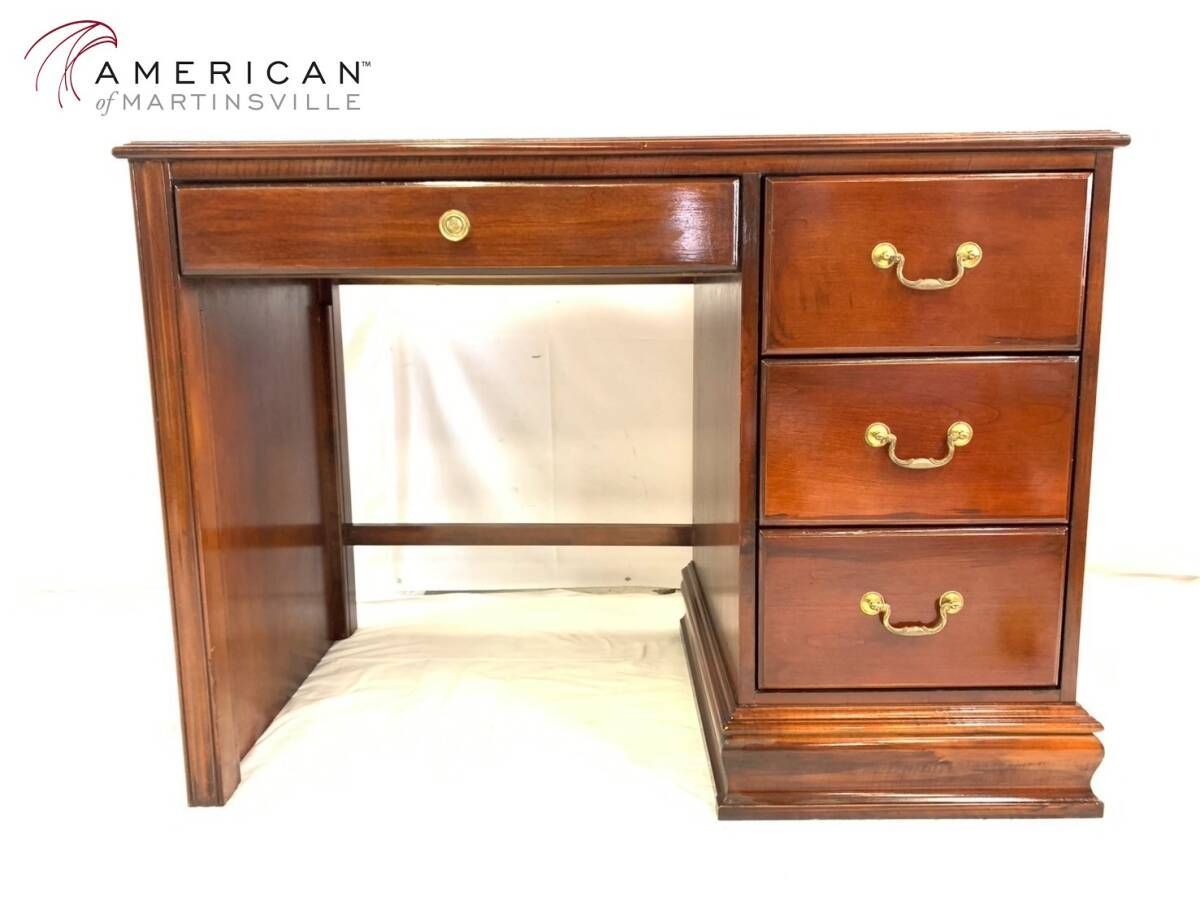 アメリカ家具 片袖デスク 書斎 オフィス 机 アンティーク ビンテージ AMERICAN OF MARTINSVILLE AD4KK-2