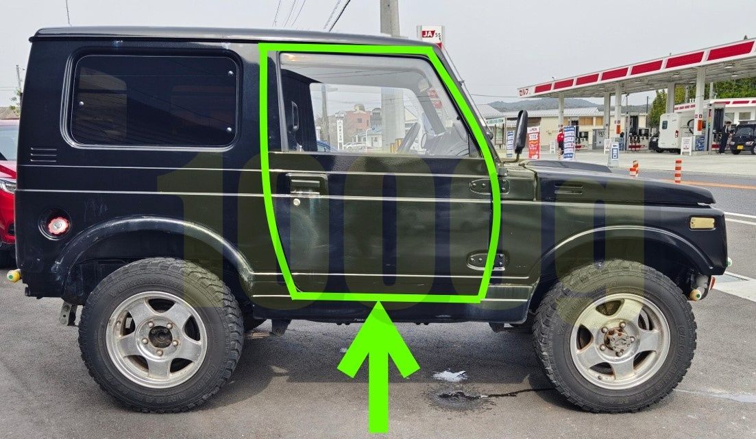 スズキ純正 SUZUKI 超 品 ジムニー JA11 JA12 JA22 ドア ウェザーストリップ 右 運転席側 JA11V JA12V JA22W