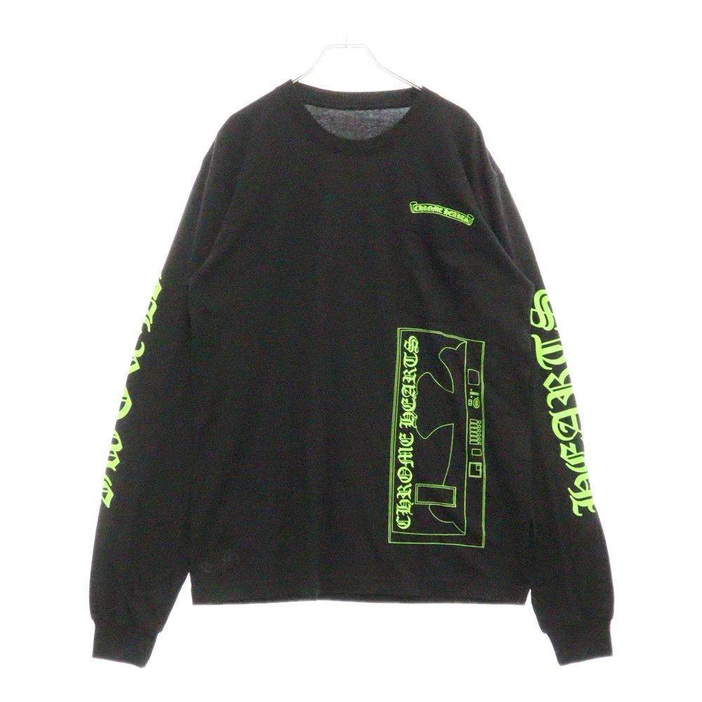 CHROME HEARTS クロムハーツ CH L|S LTD 青山 プリント 長袖Tシャツ ロンT ブラック