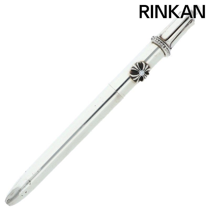 クロムハーツ 4 COLOR PEN 1DIA |ボールペン 4カラープレーンシルバー 1ダイヤボールペン メンズ