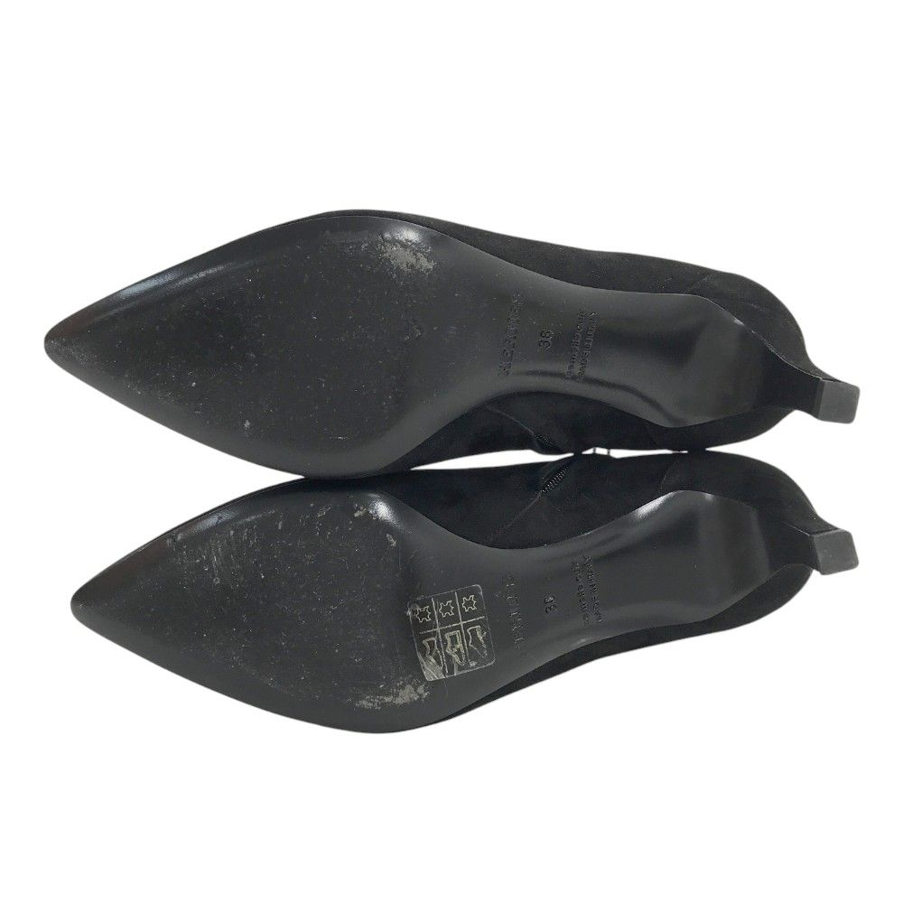 HERMES エルメス 172027Z スエード ショートブーツ ブーティ ブラック