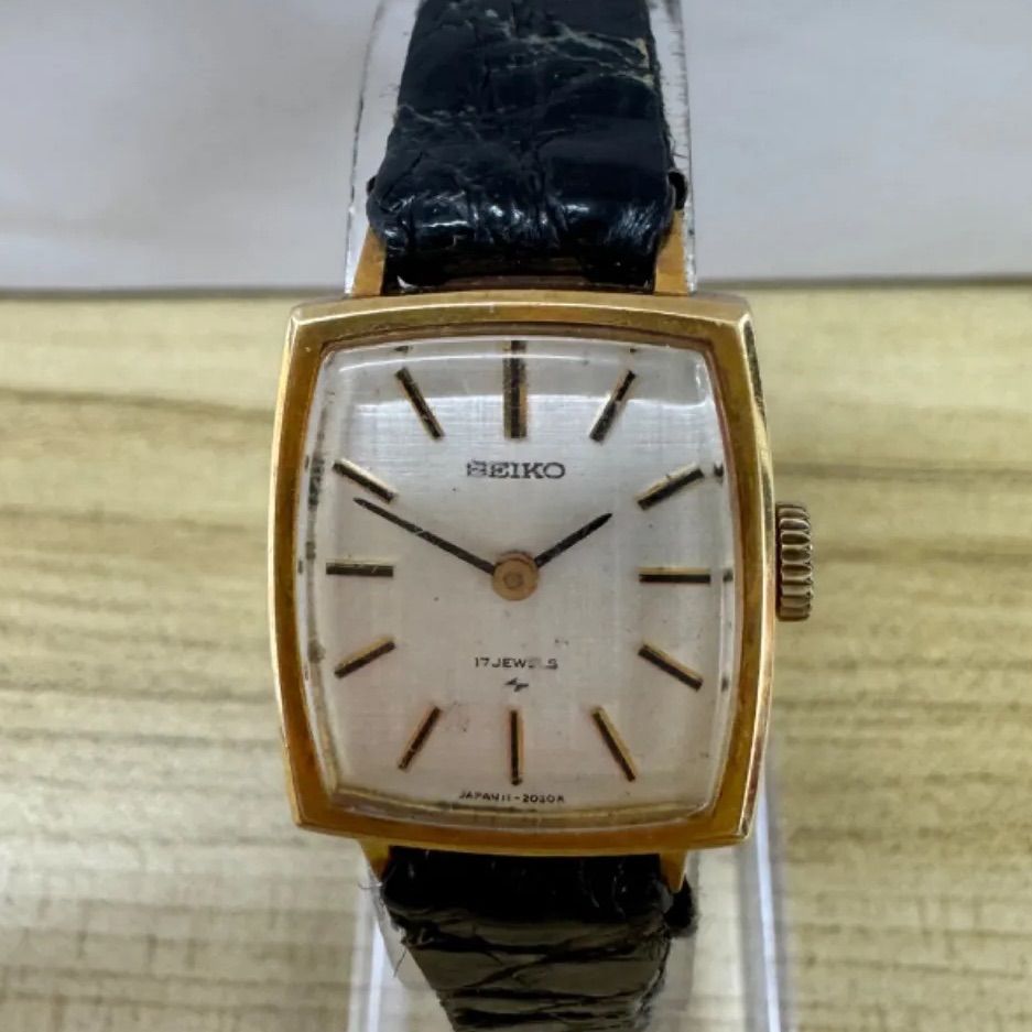 手巻きSEIKO セイコー 17jewels 18K k18/750 腕時計 - 腕時計(アナログ)