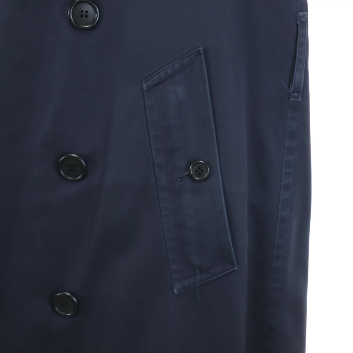 バーバリーズ 90s 80s 英国製 オールド トレンチコート ネイビー系