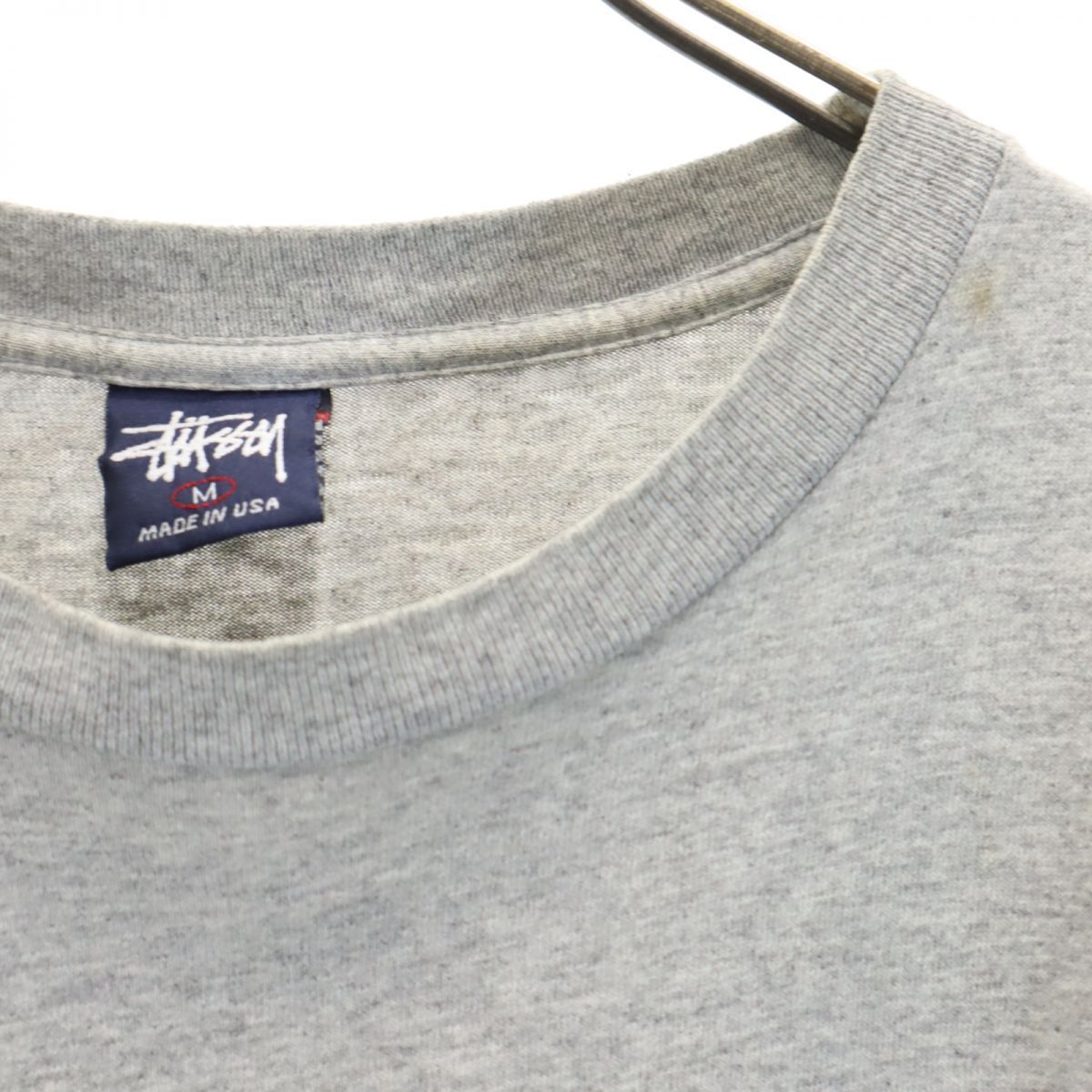 【即日発送】Stussy 90s old タグ　グレー Tシャツ M STUSSY(ステューシー) 90's OLD SKOOL 1992 crown オールド