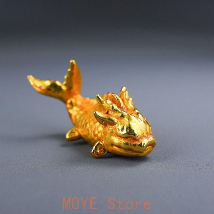 銅 細工 竜魚 筆架 筆棚 文鎮 茶道具 装飾品 工芸品 置物 - メルカリ