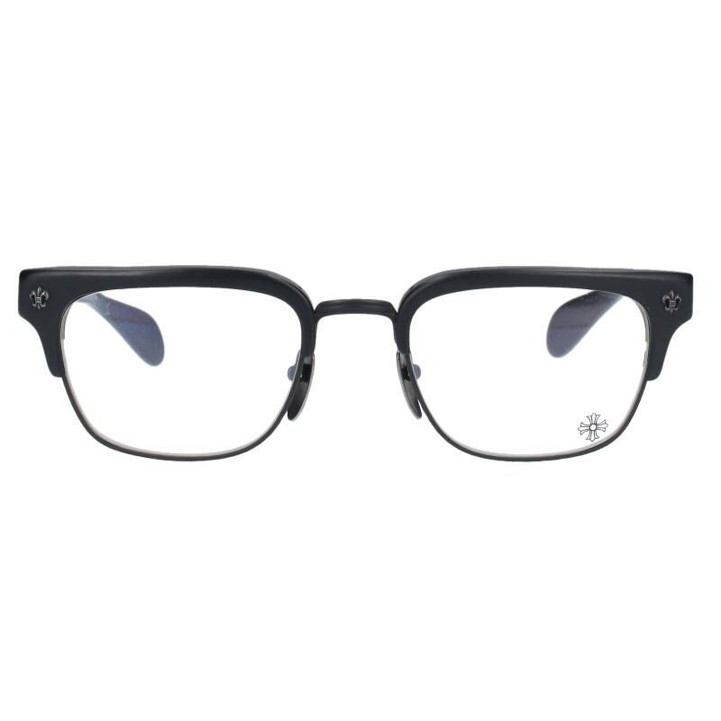 クロムハーツ CHUCK フレアニーテンプルBSフレアハーフリムサングラス  