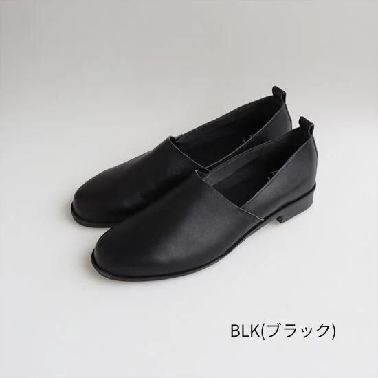 種類7 ダークブラウン|23.0cm Recipe レシピ 2cmヒールLカット スリッポン レディース パンプス ローファー シンプル 牛革 ソフト レザー 履きやすい カジュアル 散歩 通勤 靴 シューズ 日本製 国産 Made In Japan rp54