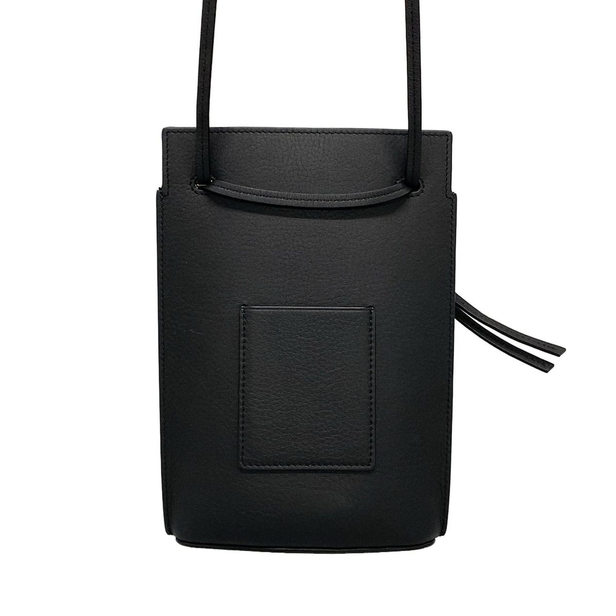 LOEWE ダイスポケット ショルダーバッグ レザー ブラック LOEWE ダイス