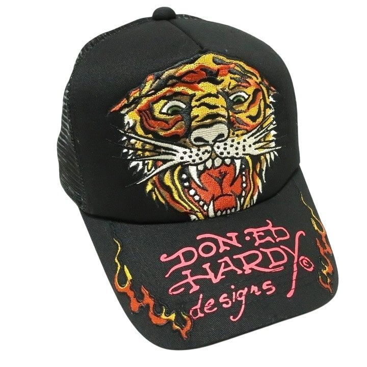 Ed hardy 迷彩柄ブルドッグ刺繍キャップ Ed Hardy キャップ - メルカリ