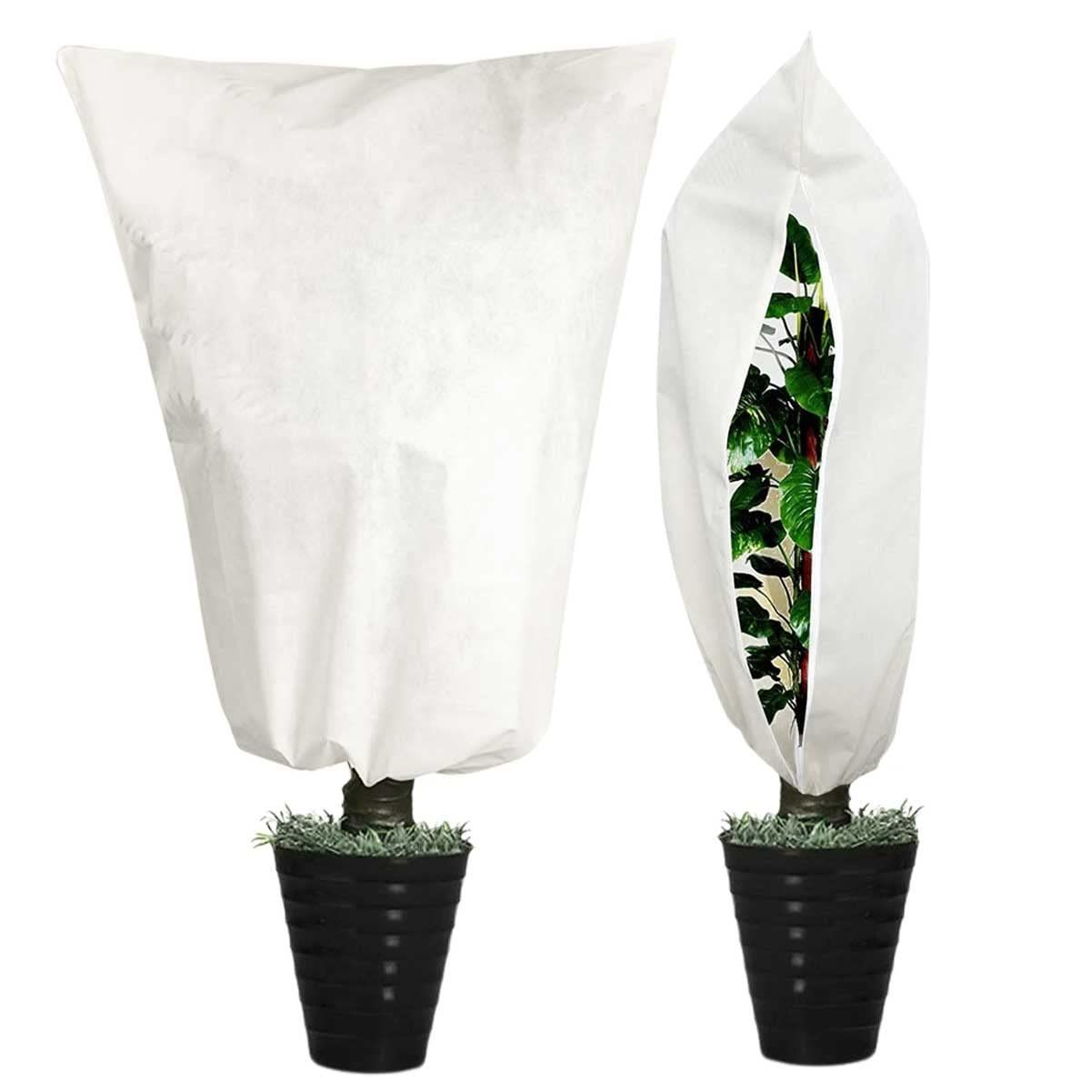 Size:２００×２４０ iikuru 植物 カバー 2枚セット 簡単 保護 防寒 霜よけ 防虫 対策 園芸用品 プランター 観葉植物 ネット サイドジッパー付き ya056