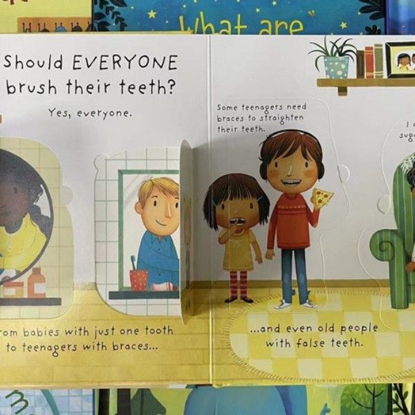 Usborne Very First Q&A 英語仕掛け絵本ボードブック15冊 こども向け