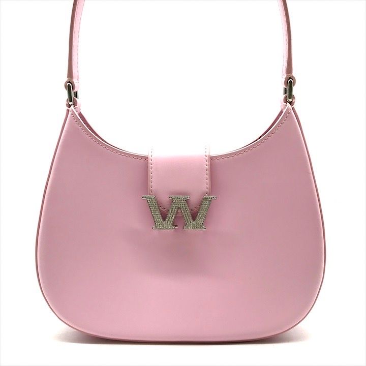 超 alexanderwang アレキサンダーワン レガシー W金具 レザー ショルダー バッグ ピンク k1996