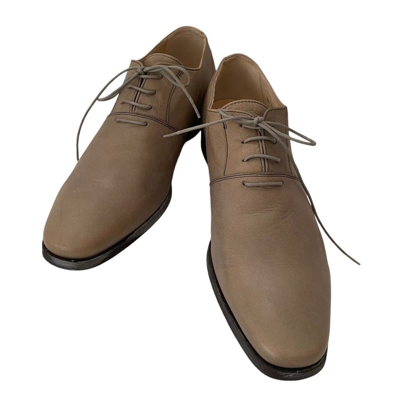 COMME CA MEN コムサメン 革靴 グレー系 ビジネス レザー スーツ B1 07 