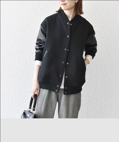 新品　SHIPS any シップス　レディース　スタジャン　バーシティ 24FW 激人気 SHIPS any: バーシティ ジャケット 24FW SHIPS any スタジャン