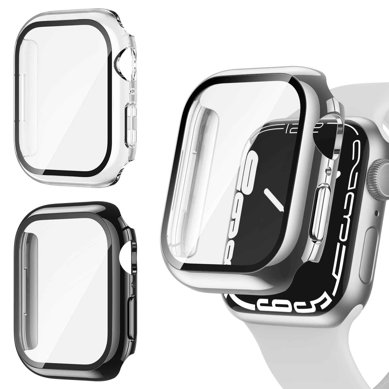 Apple Watch カバー アップルウォッチ8 7ケース 45mm ブラック