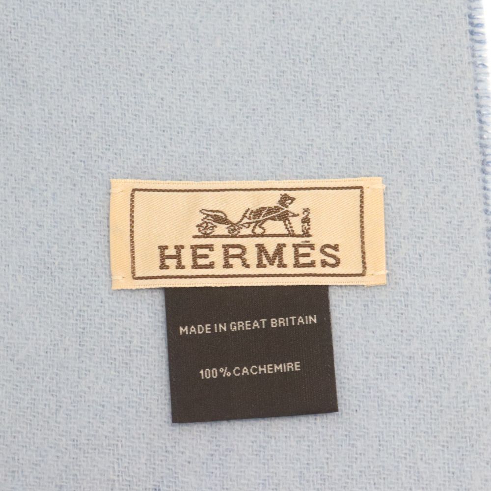 HERMES (エルメス) カシミヤ リバーシブル マフラー ストール